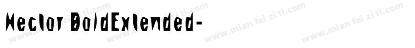 Hector BoldExtended字体转换
